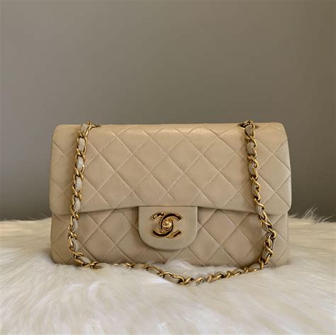 chanel beige classic flap small|Chanel classic flap prices.